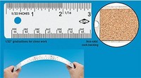 Stainless Steel cork-back Rulers