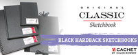 Cachet Black Wirebound Book