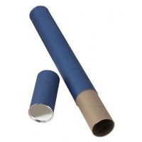 Blue Fiberboard Shipping Tube 