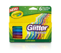 Crayola Glitter Marker 6 Pack