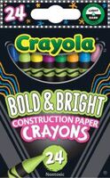 Construction Paper Crayon Bold & Bright 24 Set