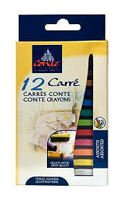 12 carre conte crayons landscape set