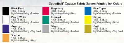 Speedball Opaque Fabric Screen Printing Ink 32 oz Jar - Emerald